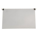Clayre & Eef Attaccapanni da parete 3 ganci 41x12x24 cm Bianco MDF Plastica Rettangolo Fiori