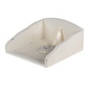 Clayre & Eef Porte-serviettes 20x20x10 cm Blanc MDF Plastique Ange
