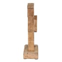 Clayre & Eef Figur Kaninchen 12x6x22 cm Braun Blau Holz
