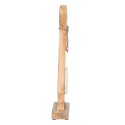 Clayre & Eef Statuetta Coniglio 18x6x40 cm Marrone Bianco  Legno