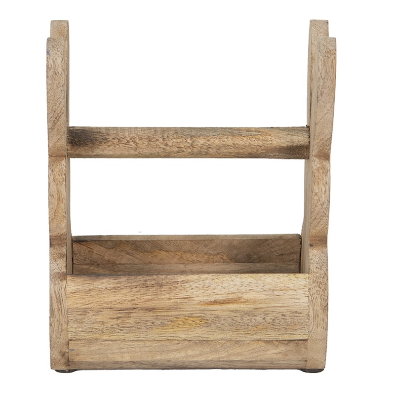 Clayre & Eef Scatola di legno Coniglio 16x10x20 cm Marrone Legno