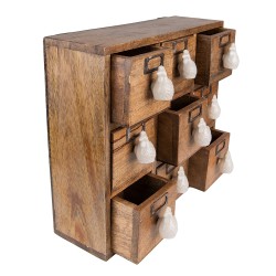 Clayre & Eef Ladekastje  34x12x30 cm Bruin Hout