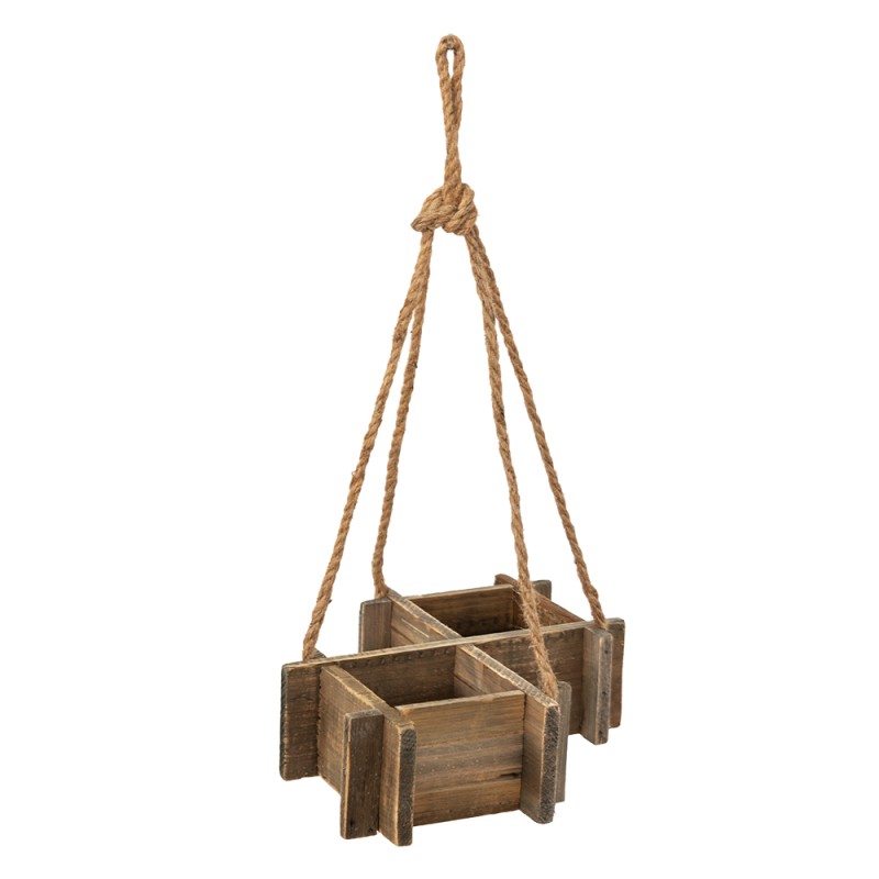 Clayre & Eef Planter 38x22x9 cm Brown Wood