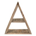 Clayre & Eef Wall Rack 31x11x36 cm Brown Wood