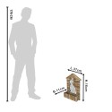 Clayre & Eef Pflanzenhalter 37x11x48 cm Braun Holz Kaninchen
