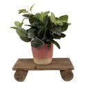 Clayre & Eef Tavolino per piante 25x12x8 cm Marrone Legno  Rettangolo