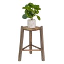 Clayre & Eef Plantentafeltje  Ø 27x44 cm Bruin Hout