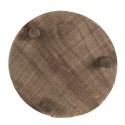 Clayre & Eef Pflanzentischchen Ø 33x6 cm Braun Holz