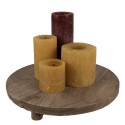 Clayre & Eef Pflanzentischchen Ø 33x6 cm Braun Holz