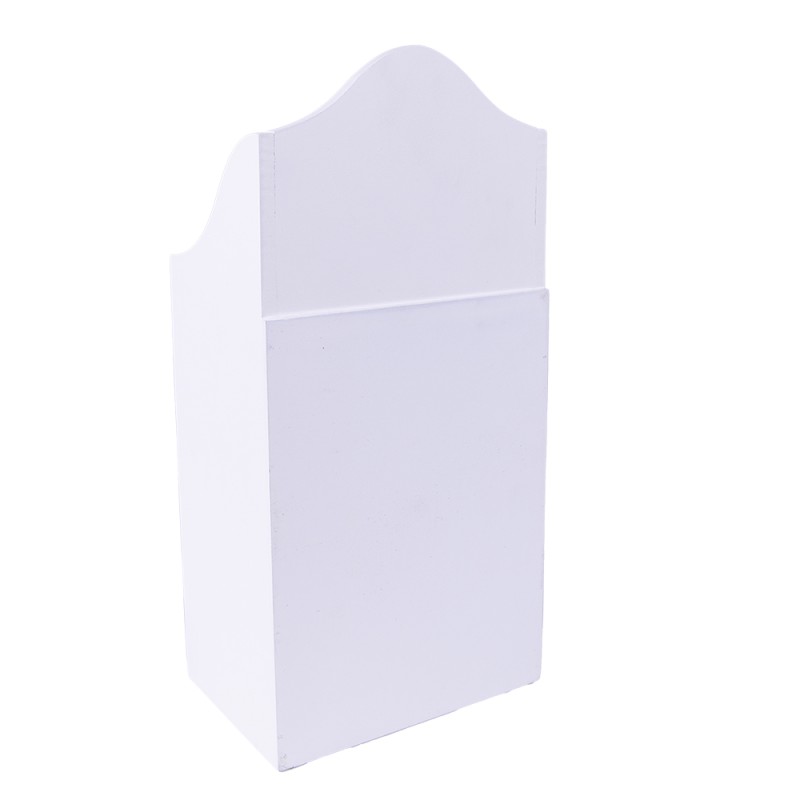 Clayre & Eef Cassettiera 13x9x27 cm Bianco Marrone  MDF Plastica