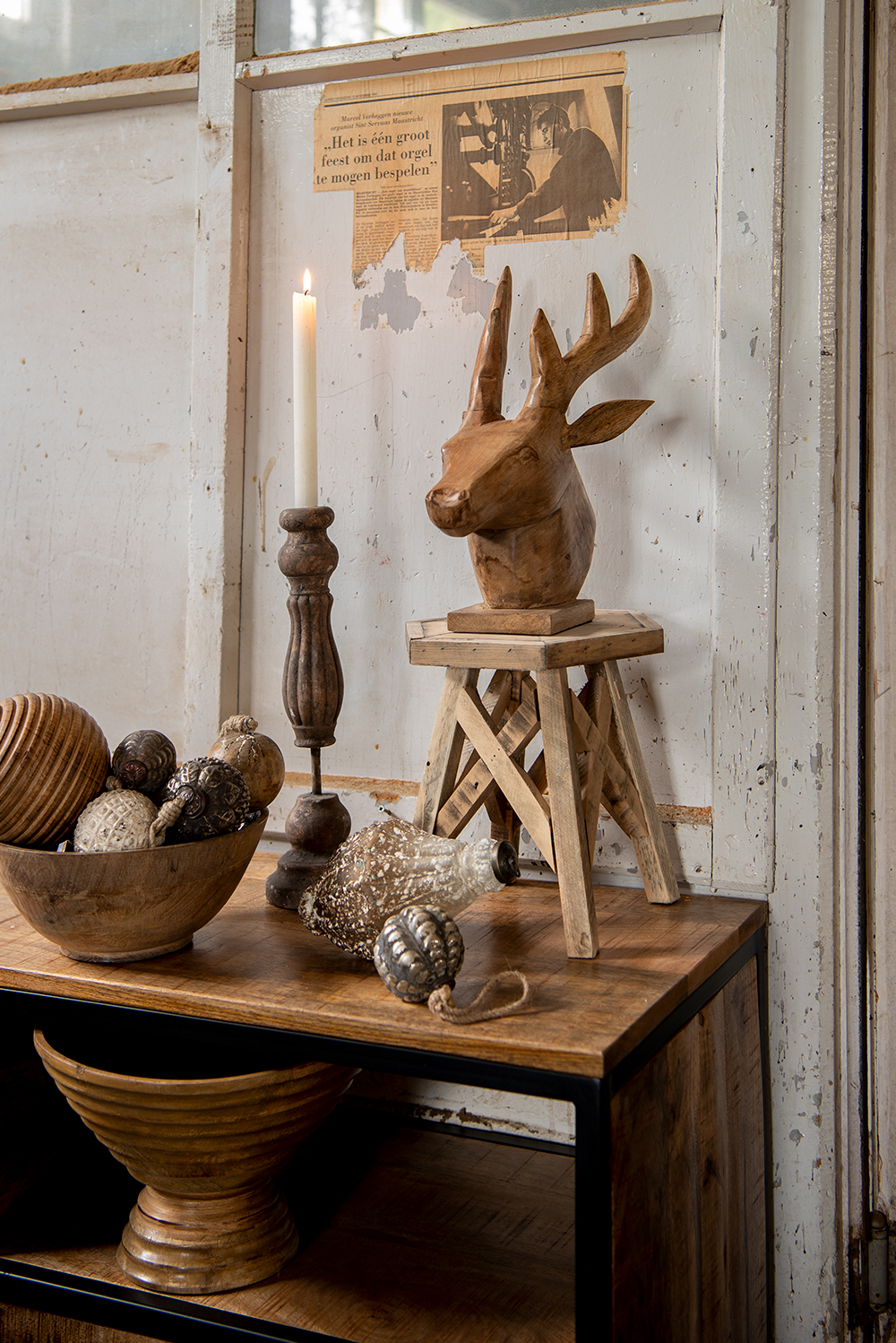 Clayre & Eef Decoratie schaal Ster 20x19 cm Zilverkleurig Keramiek