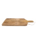 Clayre & Eef Decorative Cutting Board 25x50x2 cm Brown Wood Reindeer