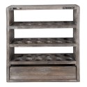Clayre & Eef Egg Cabinet 35x11x38 cm Grey Wood Rectangle