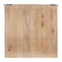 Clayre & Eef Mensola da parete 53x15x51 cm Bianco Marrone  Legno Metallo Rettangolo