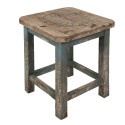 Clayre & Eef Plant Table 40x40x46 cm Blue Wood Square