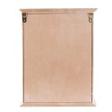 Clayre & Eef Sleutelkastje  20x6x27 cm Wit Hout Glas Rechthoek Home is my favourite place to be