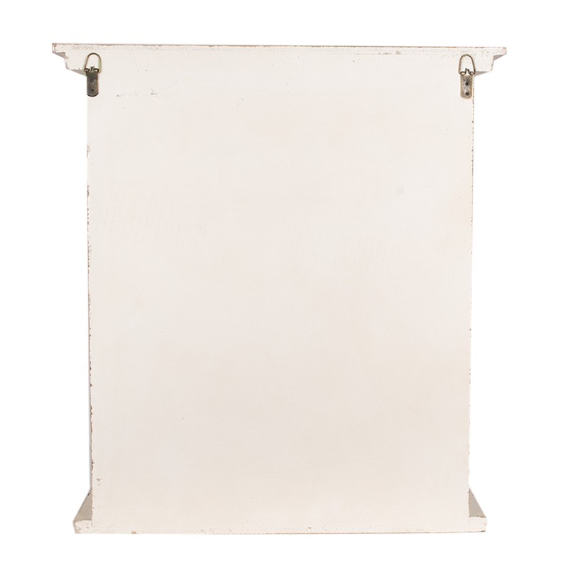 Clayre & Eef Wall Rack 51x20x56 cm White Wood product