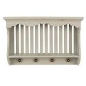Clayre & Eef Attaccapanni da parete 51x13x35 cm Verde Legno