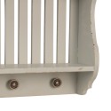 Clayre & Eef Attaccapanni da parete 51x13x35 cm Verde Legno