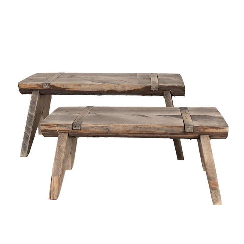 Clayre & Eef Table de plante 38x17x17 cm Marron Bois