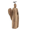 Clayre & Eef Decorative Figurine Angel 22 cm Brown Wood