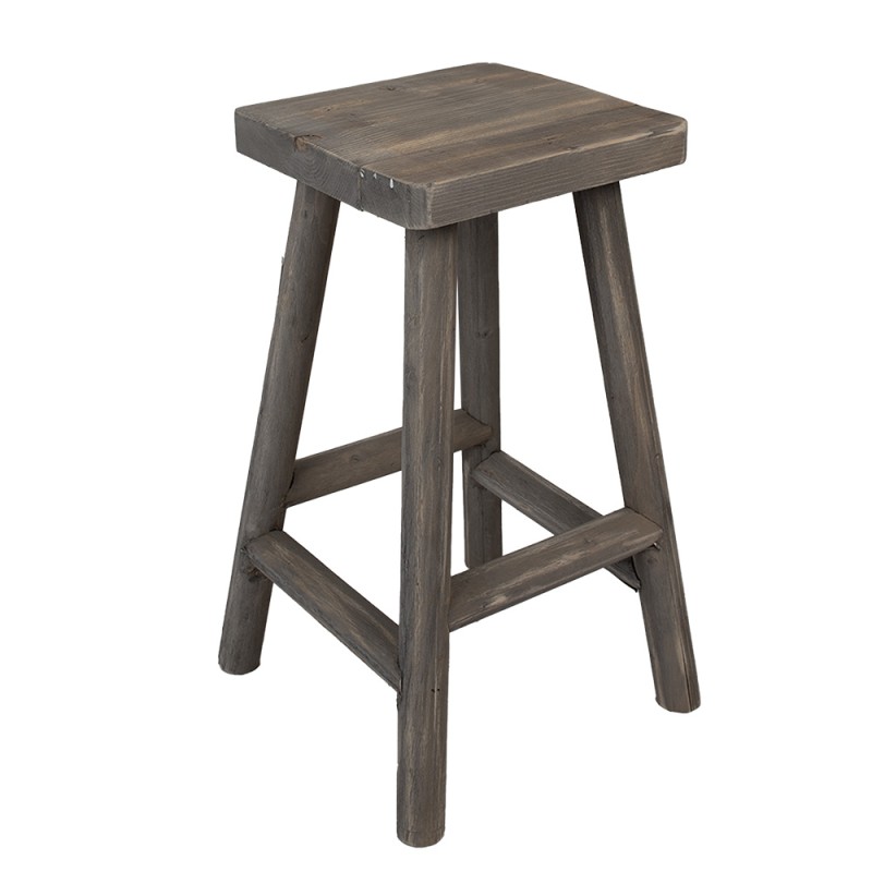 Clayre & Eef Plant Table 30x30x58 cm Brown Wood