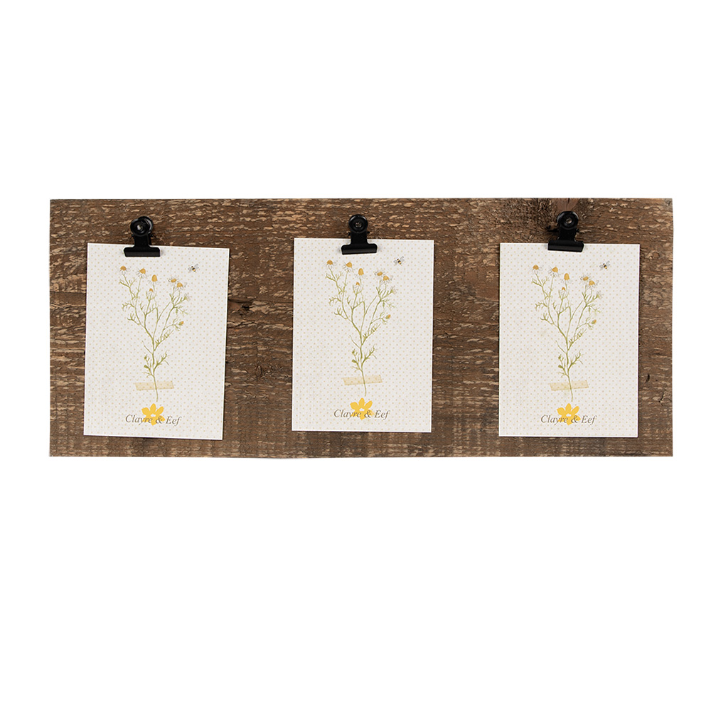 Clayre & Eef Fotolijst 36x3x15 cm Bruin Hout afbeelding 1