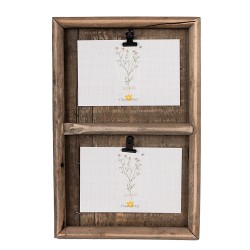 Clayre & Eef Photo Frame 20x3x30 cm Brown Wood Rectangle