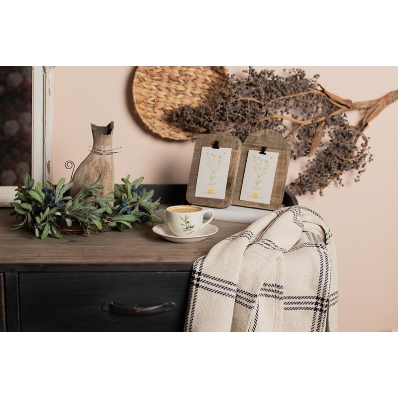 Clayre & Eef Cadre photo 14x2x20 cm Marron Bois Rectangle