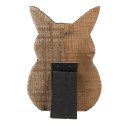 Clayre & Eef Cornice per foto Coniglio 18x2x25 cm Marrone Legno
