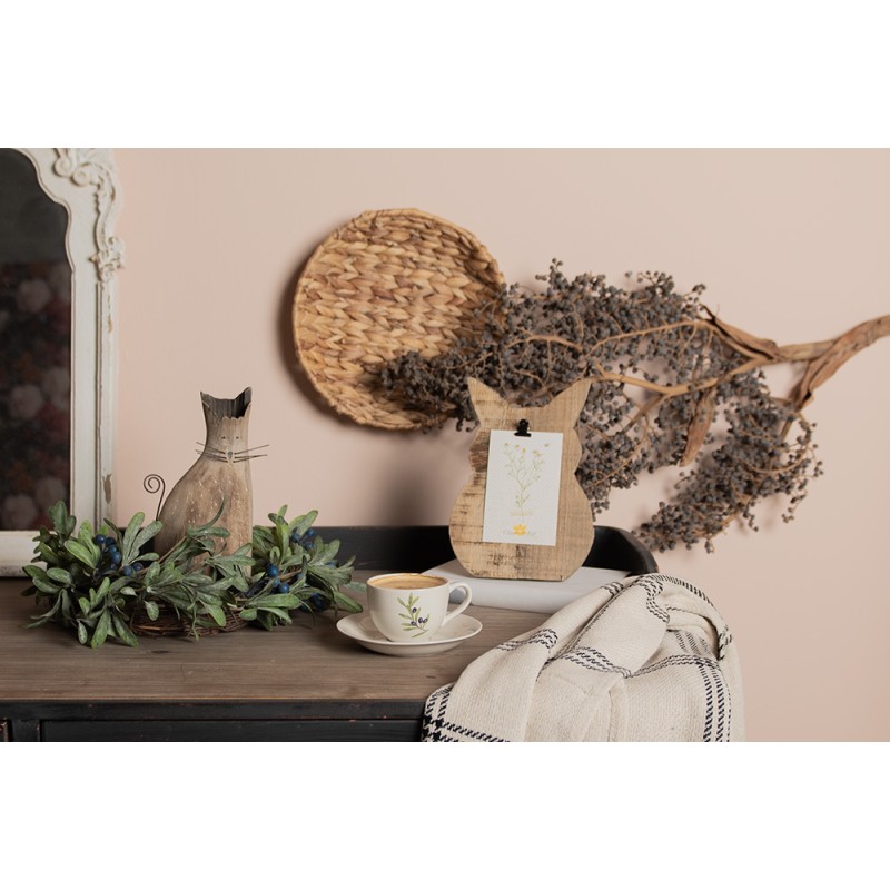 Clayre & Eef Cornice per foto Coniglio 18x2x25 cm Marrone Legno