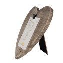 Clayre & Eef Photo Frame 23x2x26 cm Brown Wood Heart-Shaped
