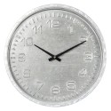 Clayre & Eef Wanduhr Ø 39 cm  Grau Holz Rund