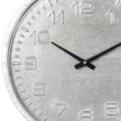 Clayre & Eef Horloge mural Ø 39 cm  Gris Bois Rond