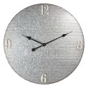 Clayre & Eef Orologio da parete Ø 60 cm Grigio Metallo Rotondo