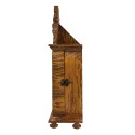 Clayre & Eef Horloge de table 27x12x44 cm Marron Bois Verre Rectangle