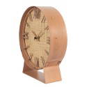 Clayre & Eef Table Clock 24 cm Brown MDF Iron