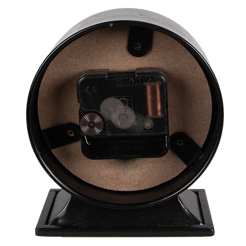 Clayre & Eef Table Clock 14 cm Black Iron Glass Big Ben London