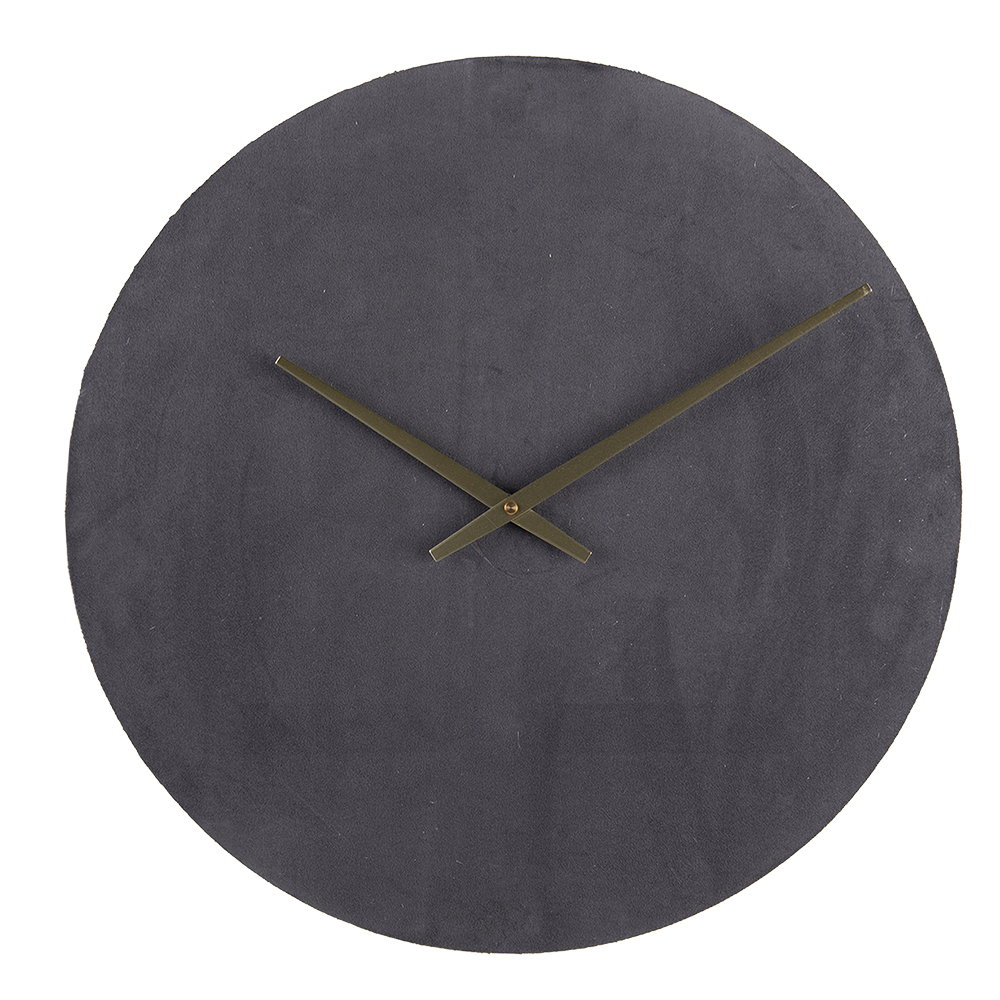Clayre&Eef Wandklok Grijs IJzer afbeelding