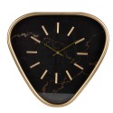Clayre & Eef Wandklok  38 cm Bruin Ijzer Glas Driehoek