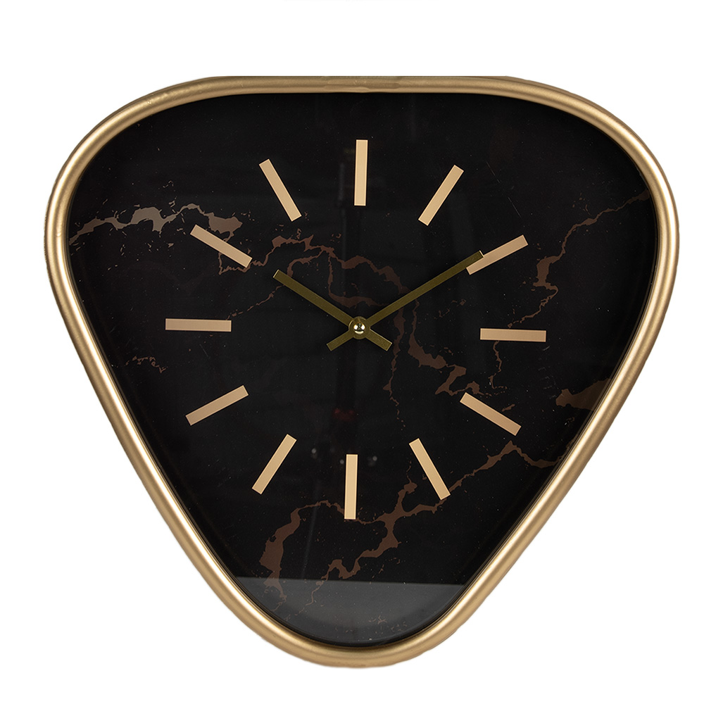 Clayre & Eef Wandklok 38 cm Bruin IJzer afbeelding