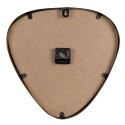 Clayre & Eef Wandklok  38 cm Bruin Ijzer Glas Driehoek