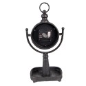 Clayre & Eef Horloge de table 15x11x34 cm Noir Métal