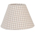Clayre & Eef Paralume Ø 23x15 cm / E27 Beige Cotone Rombo