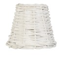 Clayre & Eef Lampenkap  Ø 14x12 cm Wit Rotan Rond