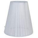 Clayre & Eef Lampshade Ø 14x15 cm White Cotton Round