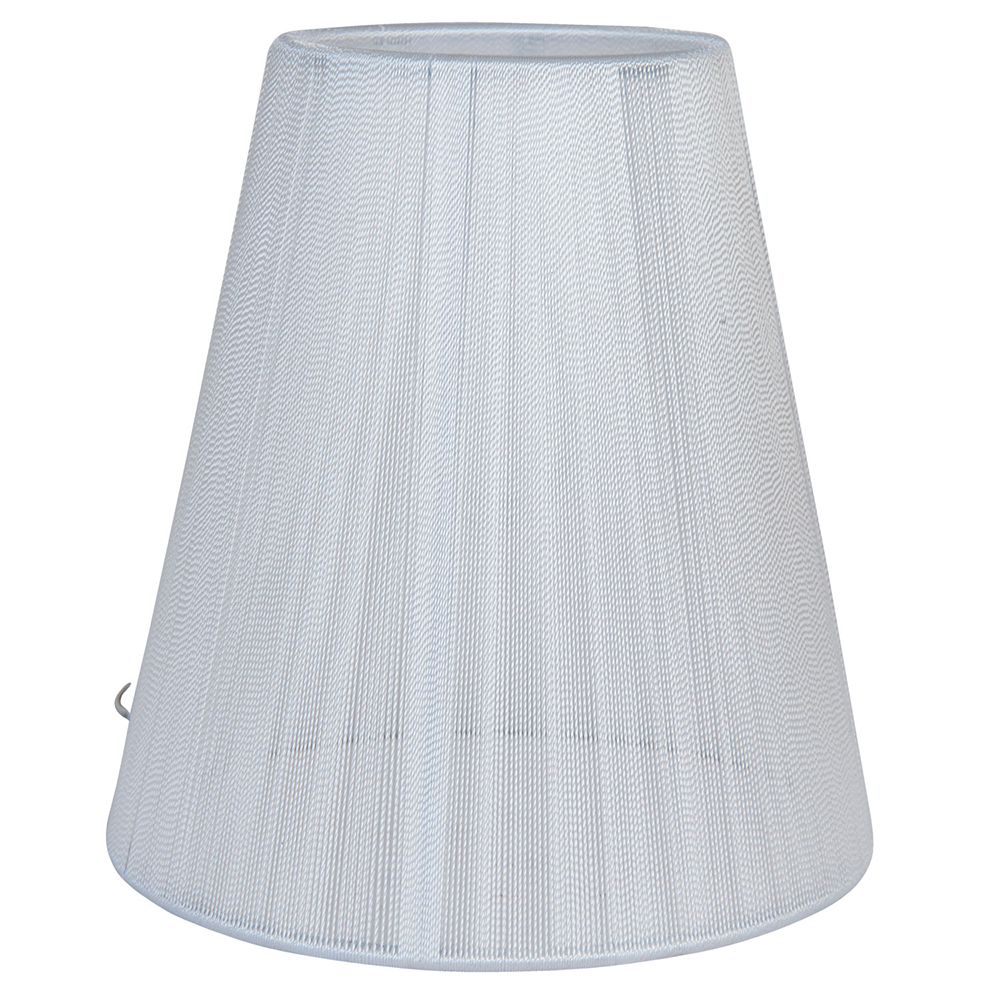 Clayre&Eef LampenkapØ 14x15 cm Wit Katoen afbeelding