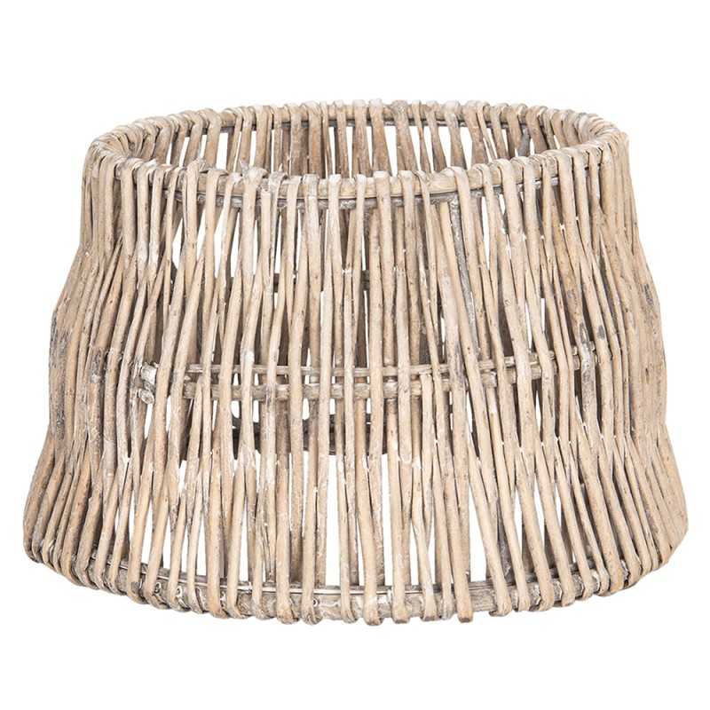 Clayre & Eef Paralume Ø 25x16 cm Beige Rattan  Rotondo