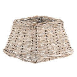 Clayre & Eef Paralume 21x21x14 cm Marrone Rattan Quadrato