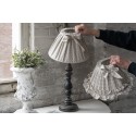 Clayre & Eef Lampenschirm Ø 25x16 cm Beige Textil Rechteck Blumen